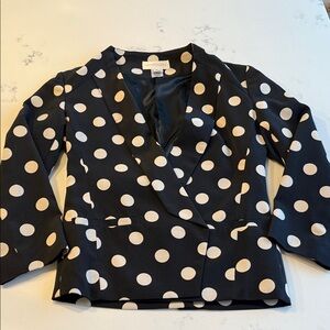 Anthropologie // Corey Lynn Carter Polka Dot Blazer